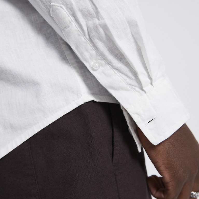 Linen blend shirt "Lucas" White